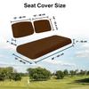 Bar Stool Covers 4 less Club Car Pre-2000 DS Golf Cart Front Replacement Seat Cover Set Made with Marine Grade Vinyl - Staple On Installation (Brown) view 3