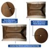 Bar Stool Covers 4 less Club Car Pre-2000 DS Golf Cart Front Replacement Seat Cover Set Made with Marine Grade Vinyl - Staple On Installation (Brown) view 4
