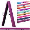 6FT/9FT Folding Balance Beam for Kids ages 3-15- Foldable Gymnastics Floor Beam,Anti-Slip ,Carrying Bag, Faux Suede Covered,EVA foam,Gymnastics Equipment for Kids Training At Home,School,Gym Center view 1