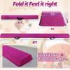 6FT/9FT Folding Balance Beam for Kids ages 3-15- Foldable Gymnastics Floor Beam,Anti-Slip ,Carrying Bag, Faux Suede Covered,EVA foam,Gymnastics Equipment for Kids Training At Home,School,Gym Center view 2