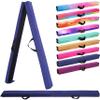6FT/9FT Folding Balance Beam for Kids ages 3-39- Foldable Gymnastics Floor Beam,Anti-Slip ,Carrying Bag, Faux Suede Covered,EVA foam,Gymnastics Equipment for Kids Training At Home,School,Gym Center view 1