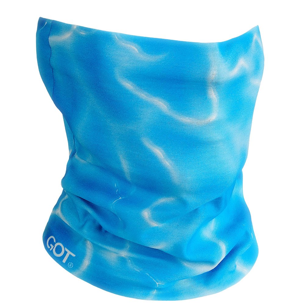 Fishing Mask - Camo Neck Gaiter Face Mask for Men & Women - Sun Protection Face Cover - Bandana, Scarf (Aqua Blue)
