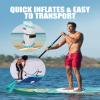 Highpi 11ft Inflatable Stand Up Paddle Board for Youth and Adults  Wide Sup with Premium Accessories, Blow Up Paddleboard for Surfing, Fishing, Yoga & More view 4