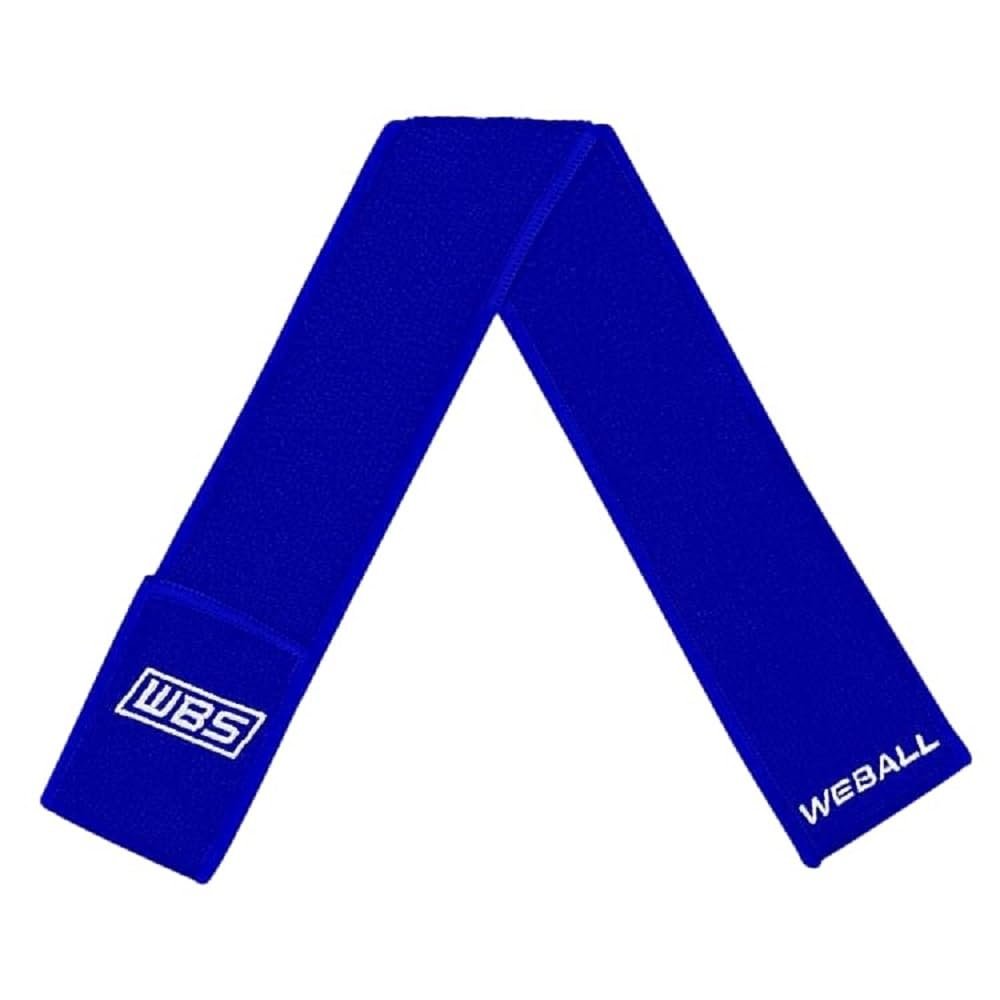 We Ball Sports Streamer Football Towel, Sports Towel with Hook and Loop Fastener to Clean Football Visor and Gloves (Blue, Adult)