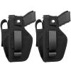 2 Pack Universal Concealed Carry Gun Holster for Women and Men, Inside or Outside The Waistband with Magazine IWB Holsters Right and Left Hand Draw Fits Subcompact Compact Full Size Pistols view 1