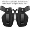 2 Pack Universal Concealed Carry Gun Holster for Women and Men, Inside or Outside The Waistband with Magazine IWB Holsters Right and Left Hand Draw Fits Subcompact Compact Full Size Pistols view 3