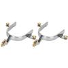 Pssopp Cowboy Spurs, 1Pair Horse Spurs Stainless Steel Walking Horse Roping Spurs West Unisex Horse Spurs for Riding Equestrian to Horse view 1