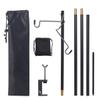 HIKEMAN Folding Lantern Stand Pole Portable Lamp Stand Hook Collapasible Light Stand Holder for Camping Fishing Picnic BBQ Outdoor Activities (Black) view 1