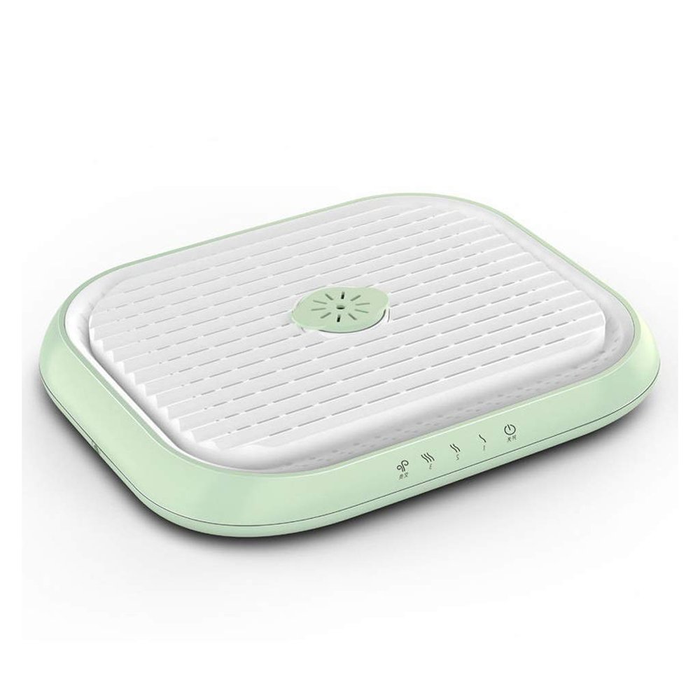 KHUY Foot Heater Under Desk, Foot Heating Pad 45 Support Feet Warmers for Women and Men, Confinement Foot Warmer Massager Office Hiking Foot Warmers Electric, 3 Colors (Color : Green)