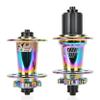 BestPartsCom KOOZER XM490 Pro MTB Hub 32 Hole 6-Bolts Disc Brake Colorful Plating High-Strength Thru Axle Front 15x100mm Rear 12x142mm 6pawls 72hd for Shimano 8-11s & SRAM 8-10s view 1