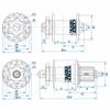 BestPartsCom KOOZER XM490 Pro MTB Hub 32 Hole 6-Bolts Disc Brake Colorful Plating High-Strength Thru Axle Front 15x100mm Rear 12x142mm 6pawls 72hd for Shimano 8-11s & SRAM 8-10s view 3