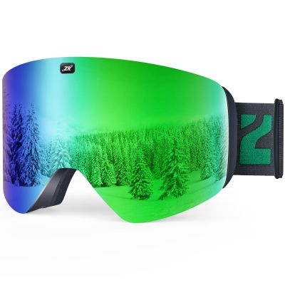 ZIONOR X11 Ski Goggles Magnetic Cylindrical Snowboard Snow Goggles for Men Women