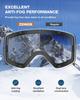 ZIONOR X11 Ski Goggles Magnetic Cylindrical Snowboard Snow Goggles for Men Women view 4