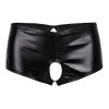 DINGGUANGHE-CUP Men's Thongs, Briefs Women Underwear Lingerie Crotch Open Panties Faux Leather Brief Underpants (Color : Black, Size : Medium) view 1
