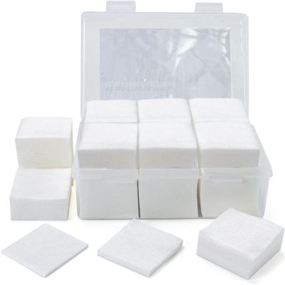 1000 PCS Gun Cleaning Patches - Lint Free, Highly Absorbent Gun Patches, 2"x2" Cleaning Cloths for Firearms 9mm /.30cal, Bulk Nonwoven Wipes in Storage Box