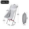 Daoyuan Backrest Camping Chair Foldable Portable,Collapsible Lightweight Camp Stool,Breathable Slacker Chair Seat for Outdoor Camping/Picnic/Hiking/Barbecue/Fishing/Train view 3