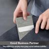 Business Card Holder with Ultra Slim Design, Business Card Case with Premium PU Leather, Suit Pocket Metal Card Holder for Women/Men, Magnetic Closure Quick Access Cards view 3