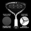 UNSQUASHABLE Y-TEC PRO Squash Racket Series - Lightweight with Headlight Balance Y-TEC PRO 125g, Y-TEC 125g & Y-TEC Power Racquets - Ultimate Pro-Player Power for All Standards of Squash Players view 3