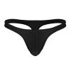 DINGGUANGHE-CUP Men's Thongs, Briefs Mens Lingerie Swimsuit G-String T-Back Thong Bikini Briefs Panties Low Rise (Color : Black, Size : Large) view 1