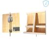 Monopod Donkey Ice Skates Single Pole Ice Cream Truck Ski Foldable Outdoor Solid Wood Ice Trolley Sledge Children Adults One Legged B view 3