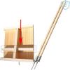 Monopod Donkey Ice Skates Single Pole Ice Cream Truck Ski Foldable Outdoor Solid Wood Ice Trolley Sledge Children Adults One Legged B view 4
