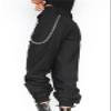 Andongnywell Women's High Waist Hip Hop Dance Tapered Cargo Jogger Pants Trousers Harem Baggy Jogging Sweatpants (White,Medium) view 4