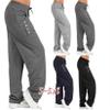 Andongnywell Women's Casual Relaxed-Fit Wide Leg Pants Women's Straight Slacks with Casual Slacks Pure Color Trousers (Black,4X-Large) view 2