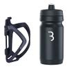 BBB Cycling FlexCage and CompTank Bike Bottle Cage and Bottle Set BPA-Free Water Bottle Bike Bottle Holder Universal Fit 550ml I BBC-36C, Black/White view 1