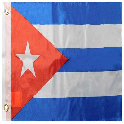 American Wholesale Superstore Cuban Premium 12x18 12"x18" Rough Tex Nylon Boat Flag Banner Grommets