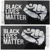 American Wholesale Superstore Black Lives Matter Fist Black Double Sided Rough Tex 68D Nylon 12"x18" Boat Flag view 1