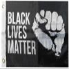 American Wholesale Superstore Black Lives Matter Fist Black Double Sided Rough Tex 68D Nylon 12"x18" Boat Flag view 2