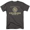 University of Colorado Official Circle Logo Unisex Adult T-Shirt, Charcoal, 3X-Large view 1