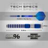 RED DRAGON Polaris: 26 gram Tungsten Professional Darts Set with Flights and Nitrotech Shafts (Stems) view 4