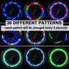 Solhice 2 Tire Rechargeable LED Bike Wheel Lights, Waterproof Bicycle Spoke Lights, 30 Patterns Cycling Tire Lights for Kids Adults Night Riding view 3