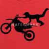 Spreadshirt Motocross Motorcycles Athlete Sport Tricks Kids' Hoodie, L, red view 2
