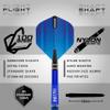 RED DRAGON Polaris: 22 gram Tungsten Professional Darts Set with Flights and Nitrotech Shafts (Stems) view 3