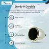 MARINE CITY 316 Stainless Steel Strong Durable Gloss Polished Finish Sport Boat Knob Wheel-Spinning Ball-Bearing Knob for Steering Wheel Marine Yacht Kayak Marine Boat Caravan with Cap view 3