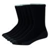 Hanes Ultimate Men Socks, 6-pair Hanes Ultimate Men s 6 Pack Ultra Cushion FreshIQ Odor Control with Wicking Crew Socks Black, Black, One Size US view 1