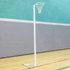 FORZA ALU80 Netball Posts | Socketed/Freestanding/Floor Fixed Netball Hoop Options | Regulation Size Netball Posts | Height Adjustable | [Single Or Pair] (Freestanding Posts, Pair) view 1