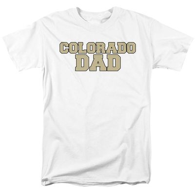 University of Colorado Official Dad Unisex Adult T-Shirt, White, Small