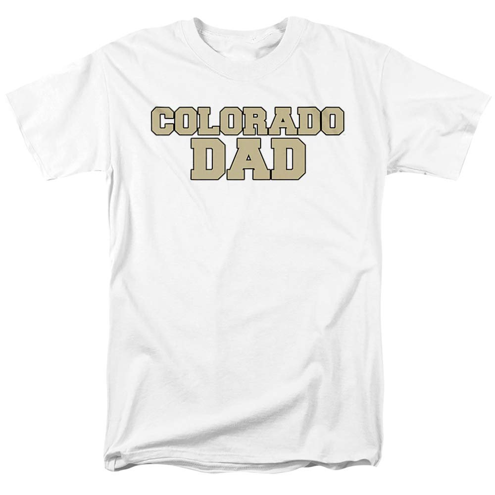 University of Colorado Official Dad Unisex Adult T-Shirt, White, Small