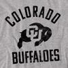University of Colorado Official One Color Buffaloes Logo Unisex Adult T-Shirt, Athletic Heather, 5X-Large view 2