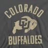 University of Colorado Official One Color Buffaloes Logo Unisex Youth Pull-Over Hoodie, Charcoal, X-Large view 2