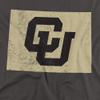 University of Colorado Official State of Colorado Unisex Adult T-Shirt, Charcoal, Large view 2
