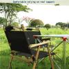 Daoyuan Camping Chair Stool Outdoor Portable Foldable,Wooden Armrest,Light Leisure Chair with Carrying Bag,Hiking Garden Chair for Fishing Travel Picnic Barbecue,Etc. view 2