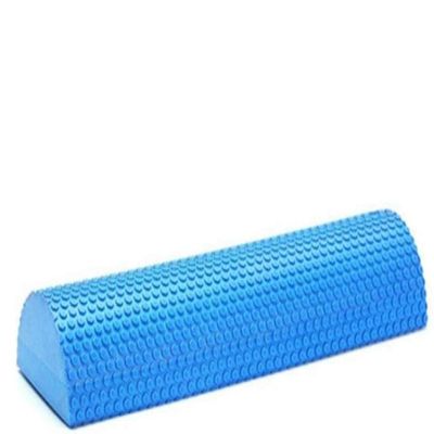 qiuqiu Fascia Roller Semicircular Massage Eva Foam Wave Yoga Pilates Fitness Equipment with Massage Floating Point Foam Roller Yoga Block-Blue||45cm