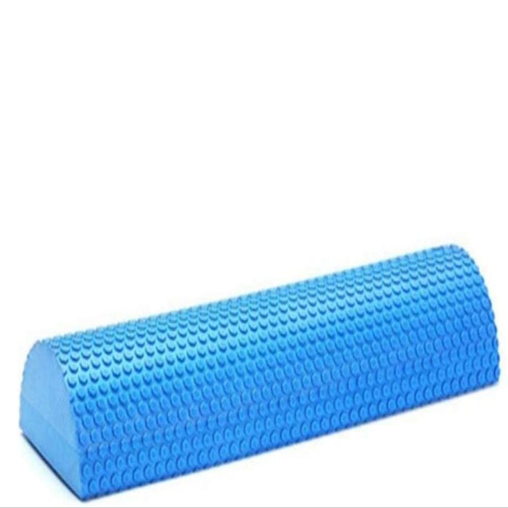 qiuqiu Fascia Roller Semicircular Massage Eva Foam Wave Yoga Pilates Fitness Equipment with Massage Floating Point Foam Roller Yoga Block-Blue||45cm