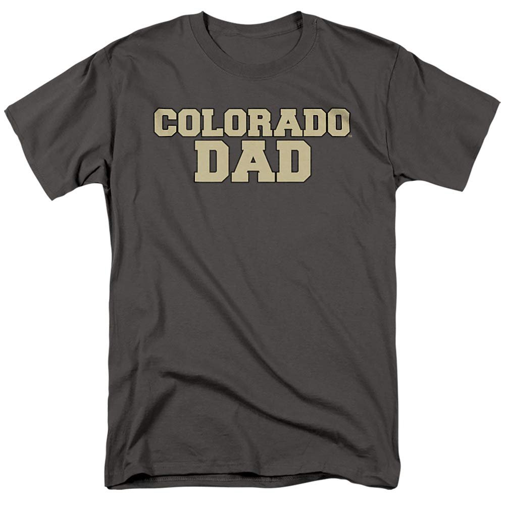 University of Colorado Official Dad Unisex Adult T-Shirt, Charcoal, Large
