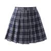 birbyrrly Girls Plaid Pleated Skirt with Shorts for School Tennis Skater Skirt Skort Toddlers Little Navy 130-6-7Y view 1