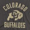 University of Colorado Official One Color Buffaloes Logo Unisex Adult T-Shirt, Charcoal, 5X-Large view 2